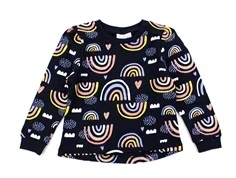 Name It dark sapphire rainbow sweatshirt 